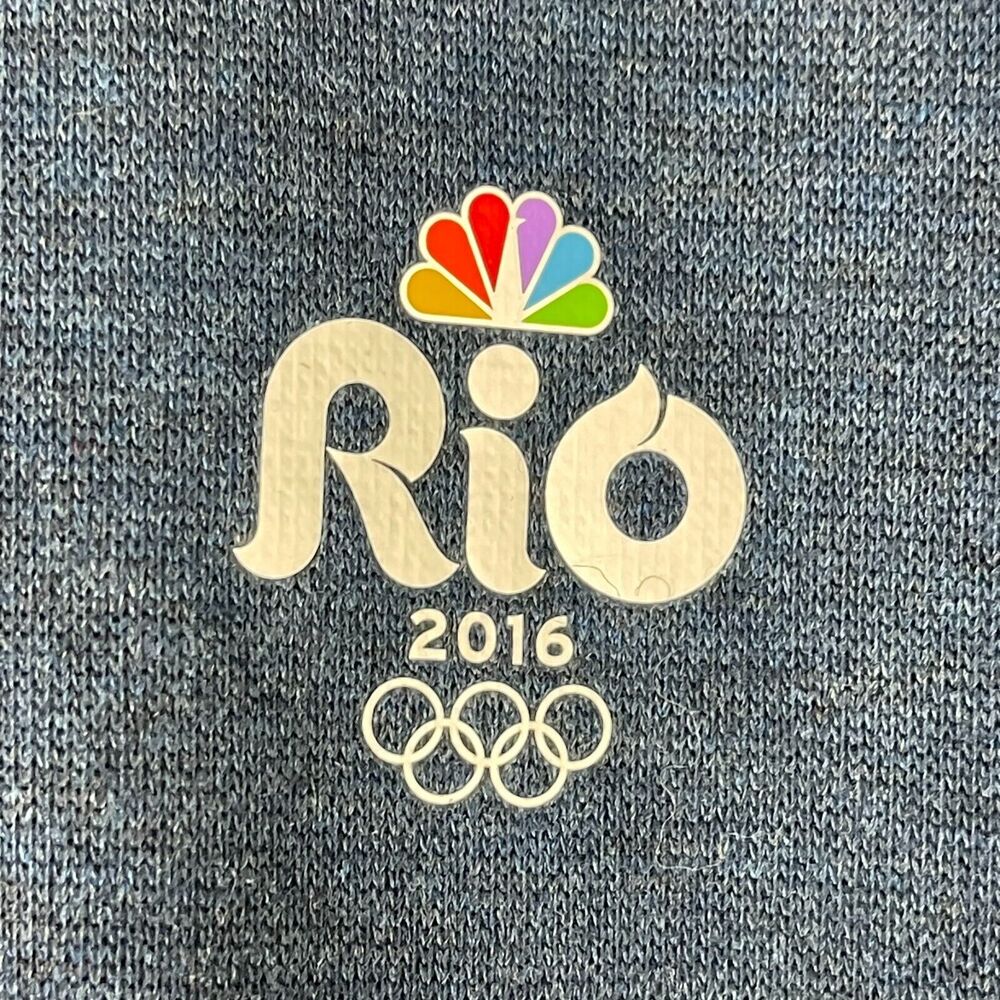 Nike Tiger Woods Collection Sweater Mens Large Blue Olympic Games Rio 2016 Adult - Picture 3 of 12